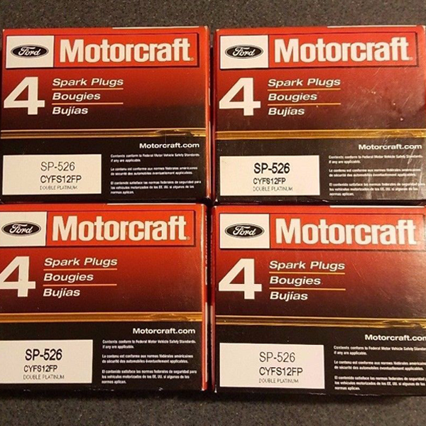Set of 16: Genuine Ford Motorcraft Double Platinum Spark Plugs SP526 CYFS12FP Set of 16: Genuine Ford Motorcraft Double Platinum Spark Plugs SP526 CYFS12FP