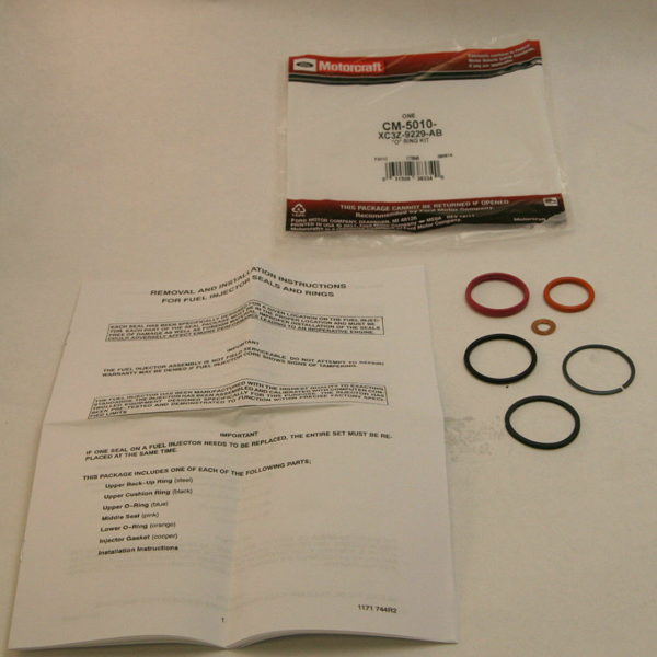 Motorcraft CM5010 Set of 8 Injector O-Ring Kit 7.3 Power Stroke Ford XC3Z9229AB Motorcraft CM5010 Set of 8 Injector O-Ring Kit 7.3 Power Stroke Ford XC3Z9229AB