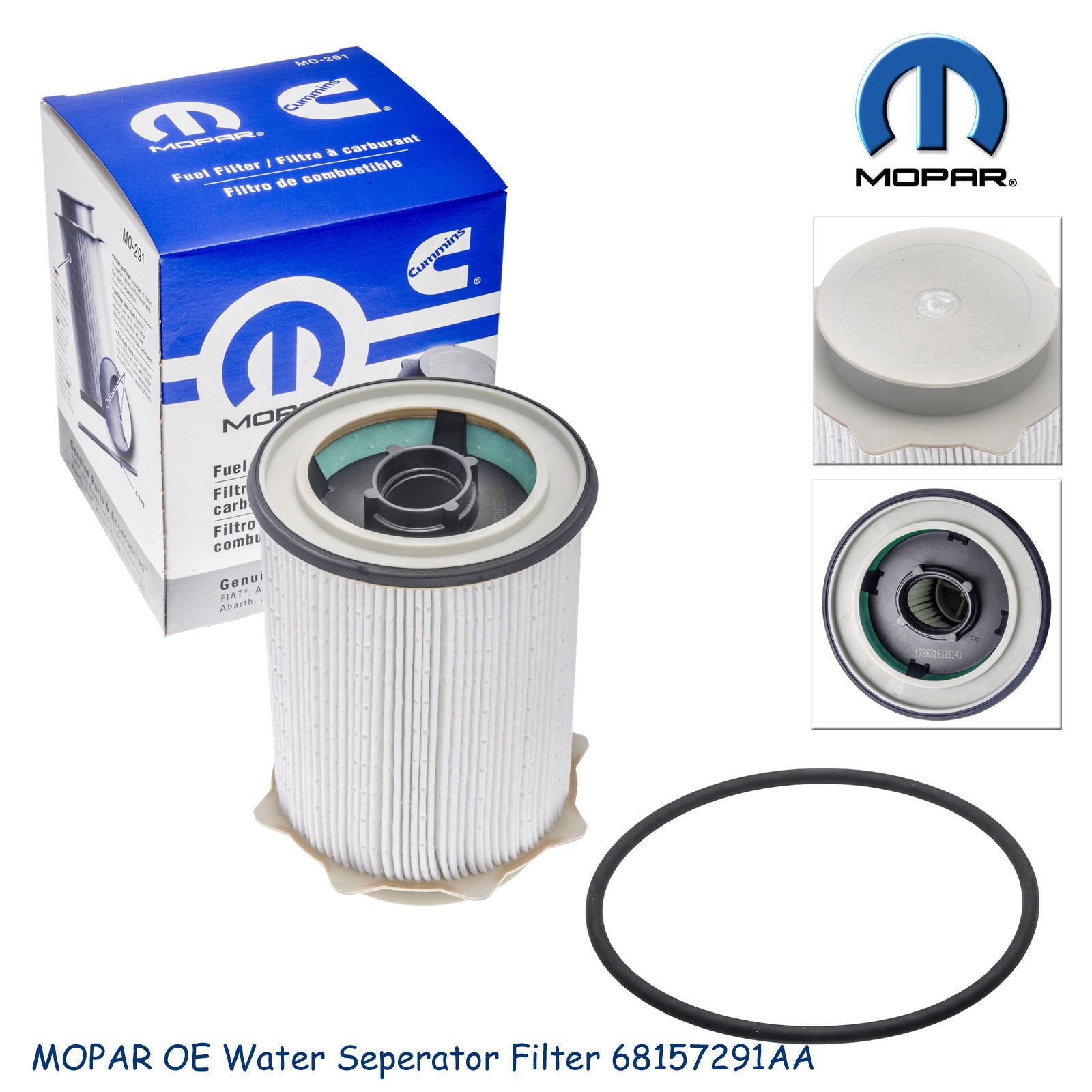 Diesel Oil Fuel Filter Kit Mopar Genuine 2013-2017 RAM 2500 3500 4500 5500 6.7L Diesel Oil Fuel Filter Kit Mopar Genuine 2013-2017 RAM 2500 3500 4500 5500 6.7L
